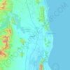 เขาน้อย topographic map, elevation, terrain