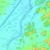 航头 topographic map, elevation, terrain