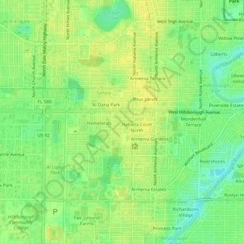 Avondale topographic map, elevation, terrain