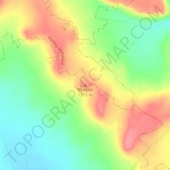 Tömbek topographic map, elevation, terrain