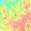 Arxan topographic map, elevation, terrain
