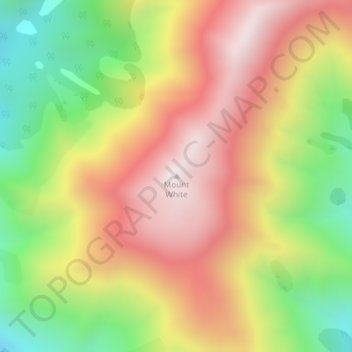 Mount White topographic map, elevation, terrain