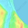 Catembe topographic map, elevation, terrain