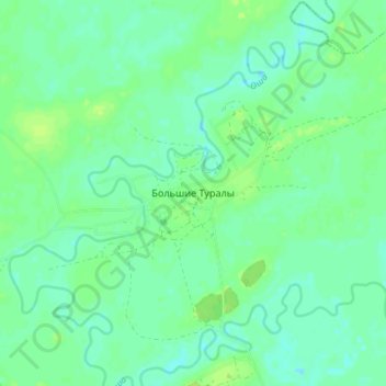 Большие Туралы topographic map, elevation, terrain