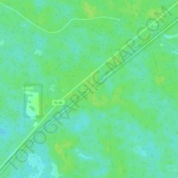 Central City topographic map, elevation, terrain