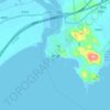 海门镇 topographic map, elevation, terrain