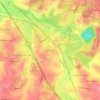 Bakertown topographic map, elevation, terrain