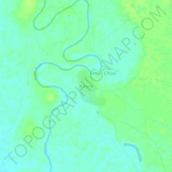 Kitere topographic map, elevation, terrain