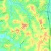 Hokandara South topographic map, elevation, terrain