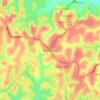 Meidougou topographic map, elevation, terrain
