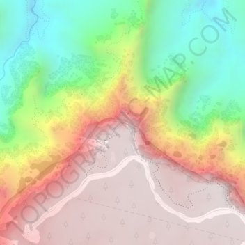 Pima Point topographic map, elevation, terrain