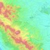 Muara Siau topographic map, elevation, terrain