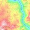 Kyampoza topographic map, elevation, terrain