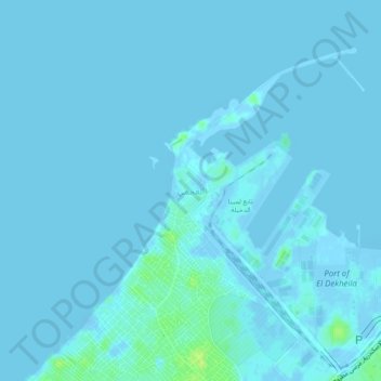 Agami topographic map, elevation, terrain