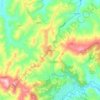 Urbino topographic map, elevation, terrain