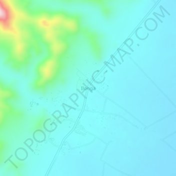 Ilonga topographic map, elevation, terrain