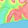 Salcombe Regis topographic map, elevation, terrain