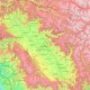 Srīnagar topographic map, elevation, terrain