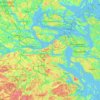 Nacka kommun topographic map, elevation, terrain