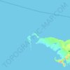 Madau Island topographic map, elevation, terrain