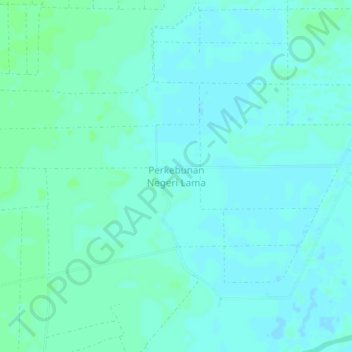 Perkebunan Negeri Lama topographic map, elevation, terrain