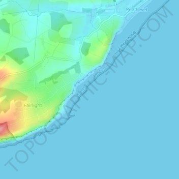 Fairlight Cove topographic map, elevation, terrain