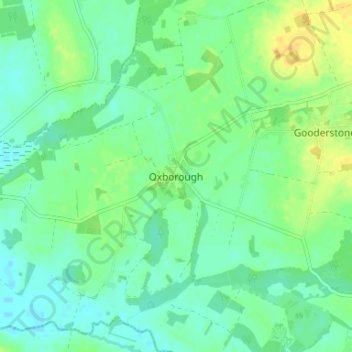 Oxborough topographic map, elevation, terrain