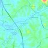 Godigamuwa East topographic map, elevation, terrain