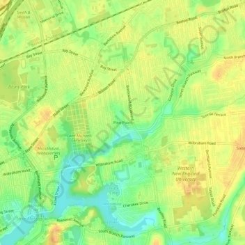 Pine Point topographic map, elevation, terrain