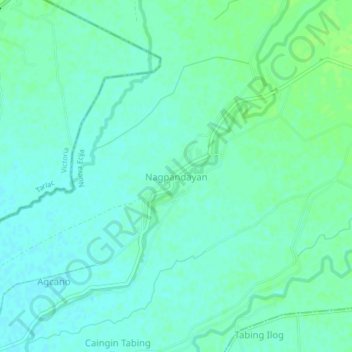 Nagpandayan topographic map, elevation, terrain