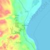 Sandhead topographic map, elevation, terrain