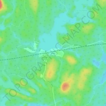 Clova topographic map, elevation, terrain