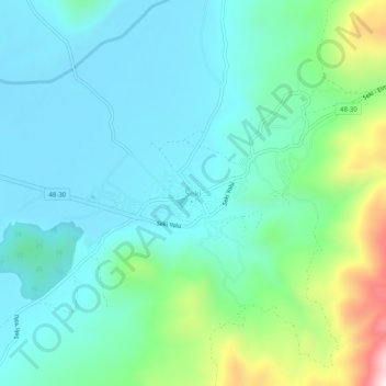 Seki topographic map, elevation, terrain