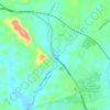 Pedas topographic map, elevation, terrain