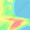 Vleesbaai topographic map, elevation, terrain