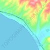 Puerto Nuevo topographic map, elevation, terrain