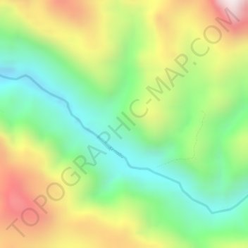 Ugimba topographic map, elevation, terrain