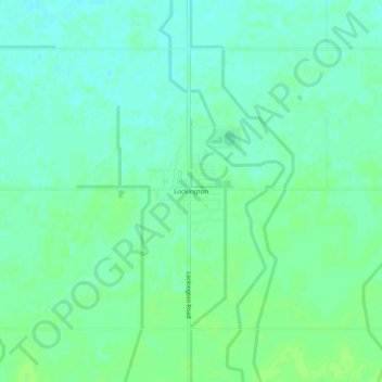 Lockington topographic map, elevation, terrain