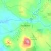 Hacketstown topographic map, elevation, terrain