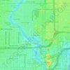 Courtney Place topographic map, elevation, terrain