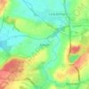 Bascote topographic map, elevation, terrain