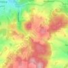 Mysletice topographic map, elevation, terrain