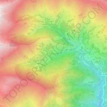 Chiosso Superiore topographic map, elevation, terrain