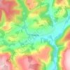 Brechfa topographic map, elevation, terrain