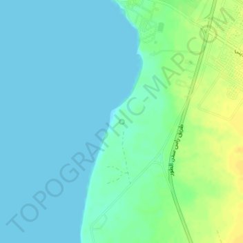 Bir Abu Rudeis topographic map, elevation, terrain