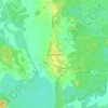 Österfärnebo topographic map, elevation, terrain