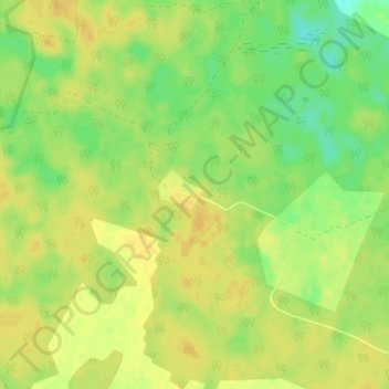 Yevhenivka topographic map, elevation, terrain