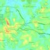 Godagama topographic map, elevation, terrain