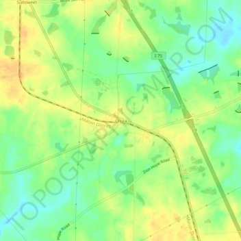 Chula topographic map, elevation, terrain