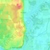 Rensing topographic map, elevation, terrain